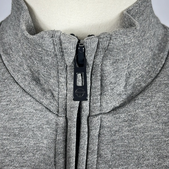 NWT Sergio Tacchini Ercos Sweater in Dark Gray Melange/White. - Picture 7 of 11